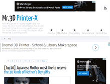 Tablet Screenshot of 3dprinter-x.com